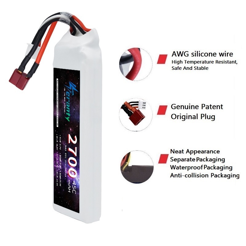 1/3PCS 2S 7.4V Lipo Battery 27 - Drone Racing Battery ulasan dan harga