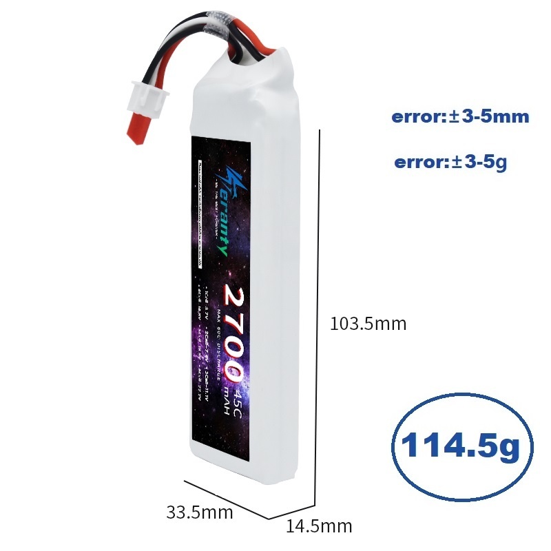 1/3PCS 2S 7.4V Lipo Battery 27 - Drone Racing Battery ulasan dan harga