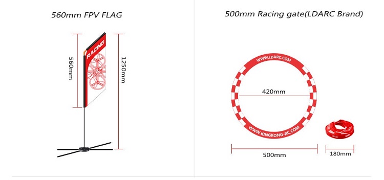 560mm FPV Racer Flag Drone Qua - Drone Racing Flag ulasan dan harga